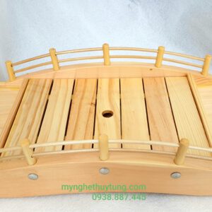Khay cầu Gỗ Trang Trí Sushi & Sashimi Nhật Bản - M06